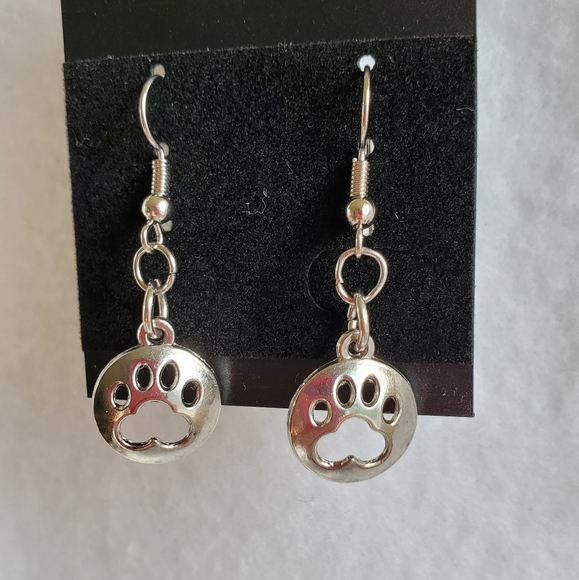 Occasion Creations Co Jewelry - Womens silver paw hook earrings
